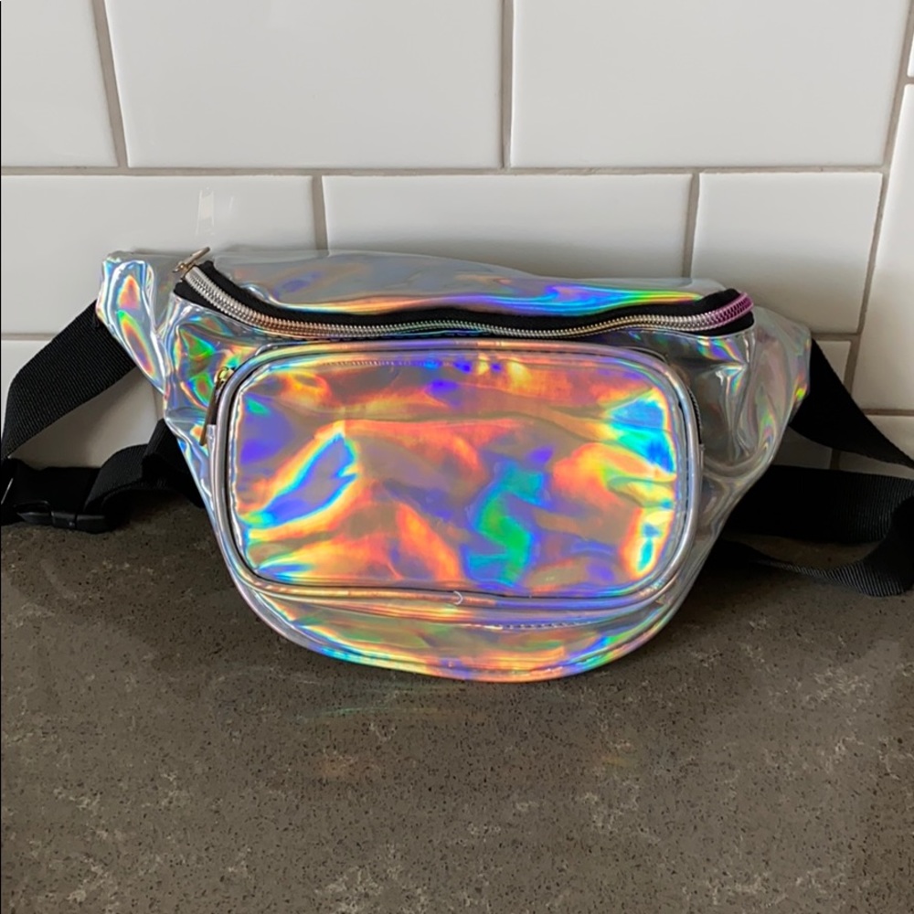 Holographic Iridescent Fanny Pack